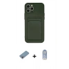MARSİLYAN™- iPhone 12 Pro Max Kılıf Vadi Çizgi Prime - Siyah Joko Magic 5D Cam + Shine Kamera Lens Koruma Cam - GI