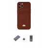 MARSİLYAN™- iPhone 12 Pro Max Kılıf Vadi Çizgi Prime - Siyah Joko Magic 5D Hayalet Cam + Gold Metal Kamera Lens Koruma Cam