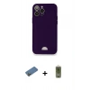 MARSİLYAN™- iPhone 12 Pro Max Kılıf Vadi Çizgi Prime - Siyah Joko Magic 5D Hayalet Cam + Shine Kamera Lens Koruma Cam - GD