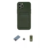 MARSİLYAN™- iPhone 12 Pro Max Kılıf Vadi Çizgi Prime - Siyah Joko Magic 5D Hayalet Cam + Metal Kamera Lens Koruma Cam - KI