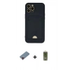 MARSİLYAN™- iPhone 12 Pro Max Kılıf Vadi Çizgi Prime - Siyah Joko Magic 5D Hayalet Cam + Metal Kamera Lens Koruma Cam - KI