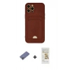 MARSİLYAN™- iPhone 12 Pro Max Kılıf Vadi Çizgi Prime - Siyah Mat Seramik Nano Ekran Koruyucu + Metal Kamera Lens Koruma Cam - GD