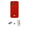 MARSİLYAN™- iPhone 12 Pro Max Kılıf Vadi Çizgi Prime - Siyah Mat Seramik Nano Ekran Koruyucu + Renkli Kamera Lens Koruma Cam - SI