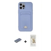MARSİLYAN™- iPhone 12 Pro Max Kılıf Vadi Çizgi Prime - Siyah Mat Seramik Nano Ekran Koruyucu + Renkli Kamera Lens Koruma Cam - YL