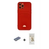 MARSİLYAN™- iPhone 12 Pro Max Kılıf Vadi Çizgi Prime - Siyah Mat Seramik Nano Ekran Koruyucu + Renkli Kamera Lens Koruma Cam - YL