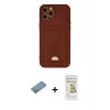 MARSİLYAN™- iPhone 12 Pro Max Kılıf Vadi Çizgi Prime - Siyah Mat Seramik Nano Ekran Koruyucu + Shine Kamera Lens Koruma Cam - GS