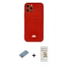 MARSİLYAN™- iPhone 12 Pro Max Kılıf Vadi Çizgi Prime - Siyah Mat Seramik Nano Ekran Koruyucu + Shine Kamera Lens Koruma Cam - GS