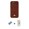 MARSİLYAN™- iPhone 12 Pro Max Kılıf Vadi Çizgi Prime - Siyah Mat Seramik Nano Ekran Koruyucu + Shine Kamera Lens Koruma Cam - GI