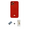 MARSİLYAN™- iPhone 12 Pro Max Kılıf Vadi Çizgi Prime - Siyah Mat Seramik Nano Ekran Koruyucu + Shine Kamera Lens Koruma Cam - SH