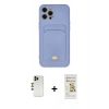 MARSİLYAN™- iPhone 12 Pro Max Kılıf Vadi Çizgi Prime - Siyah Mat Seramik Nano Ekran Koruyucu + Shine Kamera Lens - GD