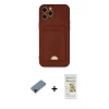 MARSİLYAN™- iPhone 12 Pro Max Kılıf Vadi Çizgi Prime - Siyah Mat Seramik Nano Ekran Koruyucu + Shine Kamera Lens Koruma Cam - SH