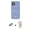 MARSİLYAN™- iPhone 12 Pro Max Kılıf Vadi Çizgi Prime - Siyah Mat Seramik Nano Ekran Koruyucu + Shine Kamera Lens Koruma Cam - GS