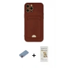 MARSİLYAN™- iPhone 12 Pro Max Kılıf Vadi Çizgi Prime - Siyah Mat Seramik Nano Ekran Koruyucu + Shine Kamera Lens Koruma Cam - PE