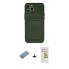 MARSİLYAN™- iPhone 12 Pro Max Kılıf Vadi Çizgi Prime - Siyah Mat Seramik Nano Ekran Koruyucu + Shine Kamera Lens Koruma Cam - GS