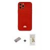 MARSİLYAN™- iPhone 12 Pro Max Kılıf Vadi Çizgi Prime - Siyah Mat Seramik Nano Ekran Koruyucu + Shine Kamera Lens Koruma Cam - SABE