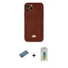 MARSİLYAN™- iPhone 12 Pro Max Kılıf Vadi Çizgi Prime - Siyah Polymer Nano Ekran Koruyucu + Shine Kamera Lens Koruma Cam - GD