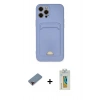 MARSİLYAN™- iPhone 12 Pro Max Kılıf Vadi Çizgi Prime - Siyah Polymer Nano Ekran Koruyucu + Metal Kamera Lens Koruma Cam - KI