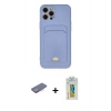 MARSİLYAN™- iPhone 12 Pro Max Kılıf Vadi Çizgi Prime - Siyah Polymer Nano Ekran Koruyucu + Renkli Kamera Lens Koruma Cam - PE