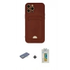 MARSİLYAN™- iPhone 12 Pro Max Kılıf Vadi Çizgi Prime - Siyah Polymer Nano Ekran Koruyucu + Renkli Kamera Lens Koruma Cam - YL