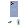 MARSİLYAN™- iPhone 12 Pro Max Kılıf Vadi Çizgi Prime - Siyah Polymer Nano Ekran Koruyucu + Renkli Kamera Lens Koruma Cam - YL