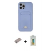 MARSİLYAN™- iPhone 12 Pro Max Kılıf Vadi Çizgi Prime - Siyah Polymer Nano Ekran Koruyucu + Shine Kamera Lens Koruma Cam - SABE