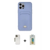MARSİLYAN™- iPhone 12 Pro Max Kılıf Vadi Çizgi Prime - Siyah Polymer Nano Ekran Koruyucu + Shine Kamera Lens - GD