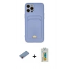MARSİLYAN™- iPhone 12 Pro Max Kılıf Vadi Çizgi Prime - Siyah Polymer Nano Ekran Koruyucu + Shine Kamera Lens Koruma Cam - PE