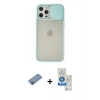 MARSİLYAN™- iPhone 12 Pro Max Kılıf Vadi Çizgi - Şeffaf Royal Nano Ekran Koruyucu + Shine Kamera Lens Koruma Cam - PE