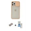 MARSİLYAN™- iPhone 12 Pro Max Kılıf Vadi Çizgi - Şeffaf Royal Nano Ekran Koruyucu + Shine Kamera Lens Koruma Cam - SABE