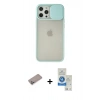 MARSİLYAN™- iPhone 12 Pro Max Kılıf Vadi Çizgi - Şeffaf Royal Nano Ekran Koruyucu + Shine Kamera Lens Koruma Cam - SABE