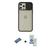 MARSİLYAN™- iPhone 12 Pro Max Kılıf Vadi Çizgi - Şeffaf Royal Nano Ekran Koruyucu + Shine Kamera Lens Koruma Cam - GD