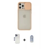 MARSİLYAN™- iPhone 12 Pro Max Kılıf Vadi Çizgi - Siyah Joko Magic 5D Cam + Shine Kamera Lens - LT