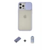MARSİLYAN™- iPhone 12 Pro Max Kılıf Vadi Çizgi - Siyah Joko Magic 5D Cam + Metal Kamera Lens Koruma Cam - GD