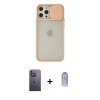 MARSİLYAN™- iPhone 12 Pro Max Kılıf Vadi Çizgi - Siyah Joko Magic 5D Cam + Neon Fosforlu Kamera Lens - BZ