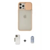 MARSİLYAN™- iPhone 12 Pro Max Kılıf Vadi Çizgi - Siyah Joko Magic 5D Cam + Shine Kamera Lens - GD