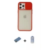 MARSİLYAN™- iPhone 12 Pro Max Kılıf Vadi Çizgi - Siyah Joko Magic 5D Cam + Shine Kamera Lens Koruma Cam - GD