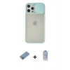 MARSİLYAN™- iPhone 12 Pro Max Kılıf Vadi Çizgi - Siyah Joko Magic 5D Cam + Shine Kamera Lens Koruma Cam - GI