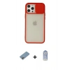 MARSİLYAN™- iPhone 12 Pro Max Kılıf Vadi Çizgi - Siyah Joko Magic 5D Cam + Shine Kamera Lens Koruma Cam - GI