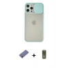 MARSİLYAN™- iPhone 12 Pro Max Kılıf Vadi Çizgi - Siyah Joko Magic 5D Hayalet Cam + Metal Kamera Lens Koruma Cam - GD