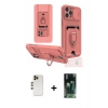 MARSİLYAN™- iPhone 12 Pro Max Kılıf Vadi Form Prime - Şeffaf 360 Full Body Arka Koruyucu + Shine Kamera Lens - GD