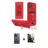 MARSİLYAN™- iPhone 12 Pro Max Kılıf Vadi Form Prime - Şeffaf Temperli Cam Ekran Koruyucu + Neon Fosforlu Kamera Lens - MI