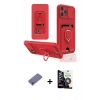 MARSİLYAN™- iPhone 12 Pro Max Kılıf Vadi Form Prime - Şeffaf Temperli Cam Ekran Koruyucu + Metal Kamera Lens Koruma Cam - GD