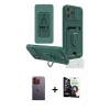 MARSİLYAN™- iPhone 12 Pro Max Kılıf Vadi Form Prime - Şeffaf Temperli Cam Ekran Koruyucu + Neon Fosforlu Kamera Lens - TU