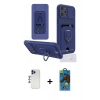 MARSİLYAN™- iPhone 12 Pro Max Kılıf Vadi Form Prime - Siyah 18D Cam Ekran Koruyucu + Shine Kamera Lens - LT