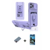 MARSİLYAN™- iPhone 12 Pro Max Kılıf Vadi Form Prime - Siyah 34D Izgaralı Cam + Metal Kamera Lens Koruma Cam - KI