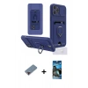 MARSİLYAN™- iPhone 12 Pro Max Kılıf Vadi Form Prime - Siyah 34D Izgaralı Cam + Metal Kamera Lens Koruma Cam - KI