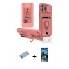 MARSİLYAN™- iPhone 12 Pro Max Kılıf Vadi Form Prime - Siyah 34D Izgaralı Cam + Shine Kamera Lens Koruma Cam - MI