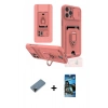MARSİLYAN™- iPhone 12 Pro Max Kılıf Vadi Form Prime - Siyah 34D Izgaralı Cam + Shine Kamera Lens Koruma Cam - SH