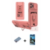 MARSİLYAN™- iPhone 12 Pro Max Kılıf Vadi Form Prime - Siyah 34D Izgaralı Cam + Shine Kamera Lens Koruma Cam - PE