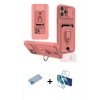 MARSİLYAN™- iPhone 12 Pro Max Kılıf Vadi Form Prime - Siyah 3D Antistatik Cam Ekran Koruyucu + Mavi Shine Kamera Lens Koruma Cam